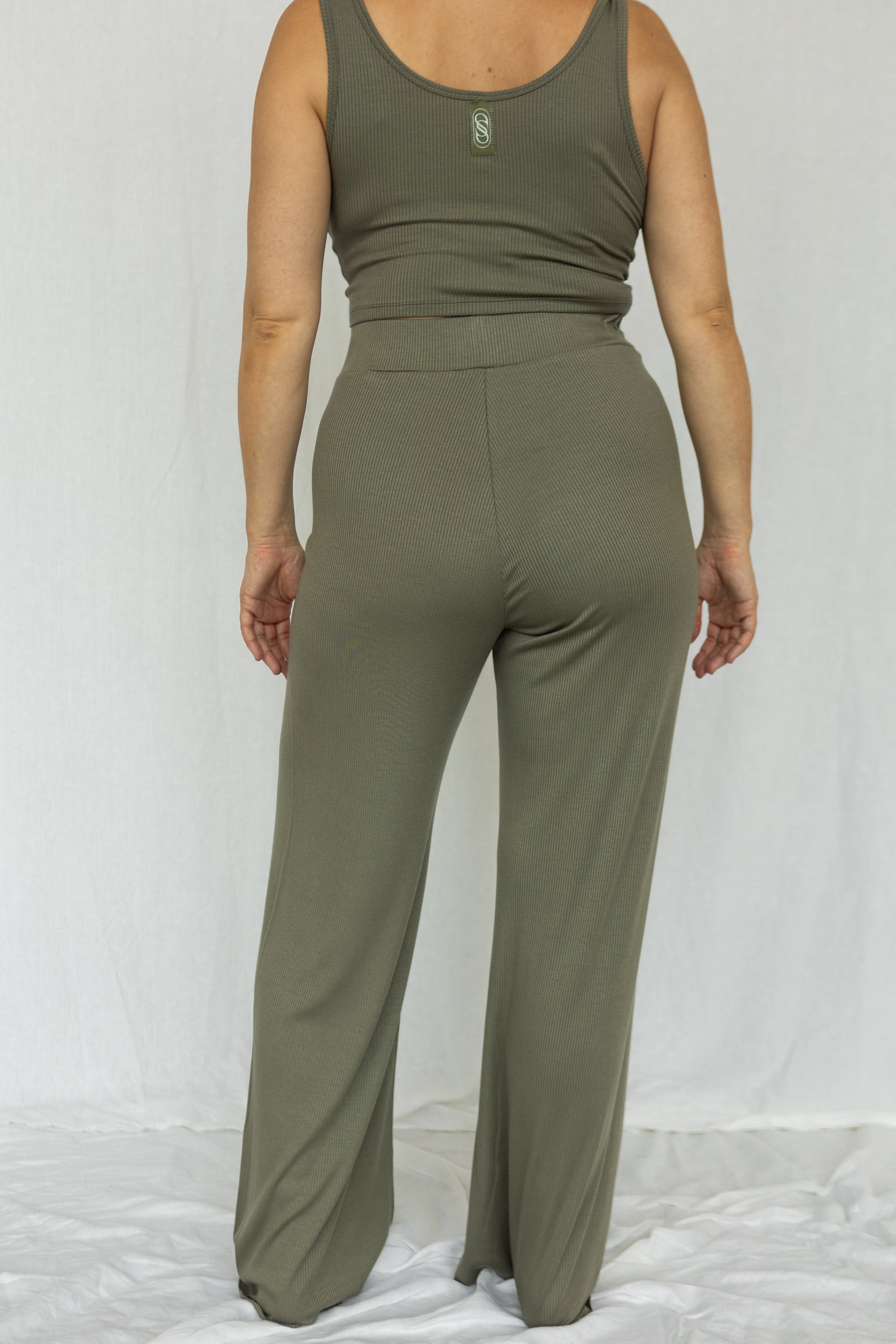 Distressed Wide-Leg Joggers (Sage) – Truly Bonded